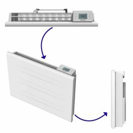 Oceanic OCEAISHDC1000W Radiador eléctrico fijo de inercia seca, doble núcleo, 1000 W, blanco mate, NF