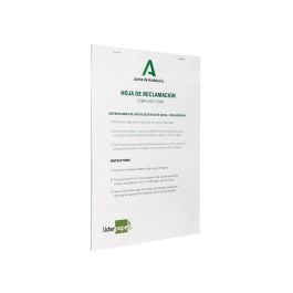 Libro Liderpapel Hojas De Reclamaciones Junta De Andalucia Din A4 25 Juegos Original + 2 Copias