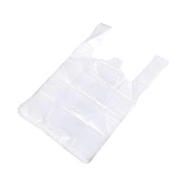 Blanca Bolsa Camiseta 70% Reciclada Blanca 50 mc 30x40 cm Apta Legislación Bolsas 2021