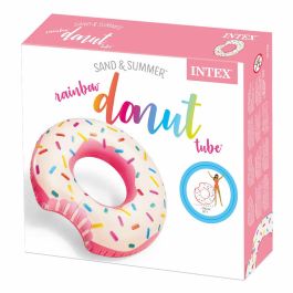 Rueda Hinchable Intex Donut Rosa 107 x 99 x 23 cm (12 Unidades)