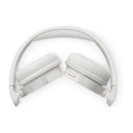Philips Auriculares Inalámbricos TAH4209WT/00 Bluetooth con Micrófono, Blancos, Hasta 55h de Reproducción, Carga Rápida, Conexión Multipunto