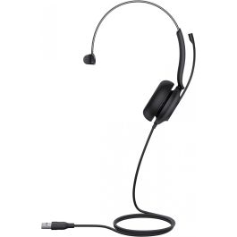 Yealink UH35 Mono UC - Auricular de Diadema USB Monoaural con Micrófono con Cancelación de Ruido para Oficina y Call Center Negro
