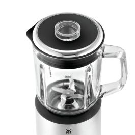WMF 0416490011 KITCHENminis Coup Batidora de vaso 0.8L 400W Negro/Acero inoxidable, jarra de vidrio con 6 cuchillas