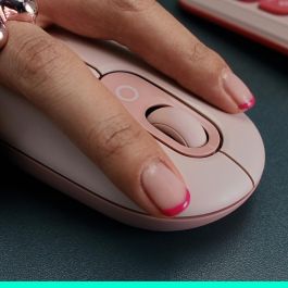 Logitech Ratón Inalámbrico Pop Mouse Rosa Bluetooth