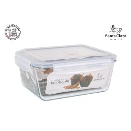 Fiambrera rectangular con tapa hermética 26x22 cm Santa Clara (3 Unidades) Precio: 33.4999995. SKU: B1A7LS6PTZ