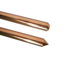 Pica de acero con recubrimiento de cobre 100 micras jabalina 1,5 m toma de tierra ø13 mm Precio: 12.59000039. SKU: S7916316