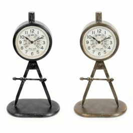 Reloj Sobremesa Loft DKD Home Decor Dorado Negro 8 x 31 x 17 cm (2 Unidades) Precio: 36.58999949. SKU: S3037785