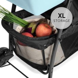 Hauck Cochecito de caña Sport Azul - Silla de paseo ligera, compacta, plegable y reclinable para bebé