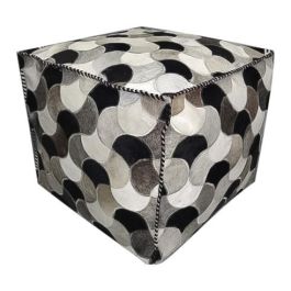 DKD Home Decor Pouf Colonial Marron Negro Piel Poliester 45 x 40 x 45 cm Precio: 86.49999963. SKU: S3040367