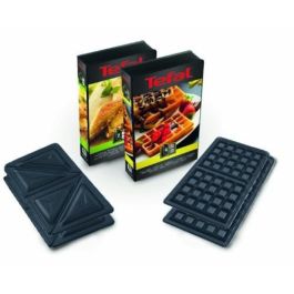 Tefal SW852D Snack Collection Sandwichera y Gofrera Kombigerät 700W Negro/Acero Inoxidable con Placas Desmontables
