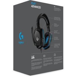 Logitech G432 Auriculares Gaming Cableados con Micrófono Sonido Envolvente DTS Headphone:X 2.0 Transductores 50mm USB Jack 3.5mm Negros