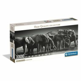 Clementoni CLE8005125398959 Puzzle 1000 piezas Panorama Manada de Gigantes