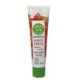 HAPPY BIO Dentífrico Niños Fresa Sin Flúor 50ml Ecológico ECOCERT para Primeros Dientes Vegano Fabricado en España Precio: 3.58999982. SKU: B1FHN9BDDB