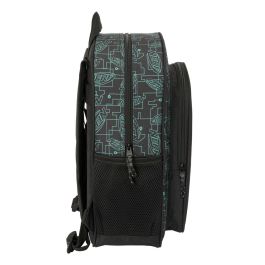 Mochila Escolar Nerf Game Negro 32 x 38 x 12 cm