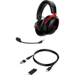 Auriculares inalámbricos para juegos - HyperX Cloud III - para PC y consola - Negro/Rojo