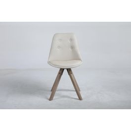 Silla Scandi DKD Home Decor Beige Marron 55 x 84 x 48 cm