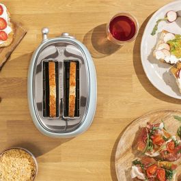 Cecotec Vintage 800 Tostadora 2 Ranuras Extra Anchas 850 W 6 Niveles Tostado Azul Acero Inoxidable con Recalentar y Descongelar Cecotec Vintage 800 Tostadora 2 Ranuras Extra Anchas 850 W 6 Niveles Tostado Azul Acero Inoxidable con Recalentar y Descongelar