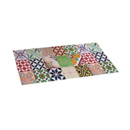 Croma Collection Alfombra vinílica mosaico terracota estampado 50x110 cm, antideslizante, PVC