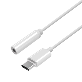 AISENS - CONVERSOR USB-C A AUDIO ESTILO APPLE, USB-C/M-JACK 3.5/H, BLANCO, 15CM Precio: 2.95000057. SKU: B1HRF9DV3M
