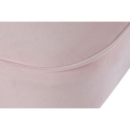 DKD Home Decor Butaca para Salón Dormitorio Rosa Palo y Negro, Poliéster y Madera, Desmontable, 70x78x60 cm, Asiento 45 cm DKD Home Decor Butaca para Salón Dormitorio Rosa Palo y Negro, Poliéster y Madera, Desmontable, 70x78x60 cm, Asiento 45 cm