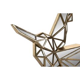 DKD Home Decor Dorado Colibri 4 x 27 x 35.5 cm (2 Unidades) Resina Cristal