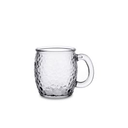 Quid Jarra de Vidrio Maison 35 cL Transparente con Acabado en Relieve, Apta para Lavavajillas y Frigorífico