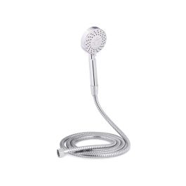 Teléfono de Ducha Berilo con Manguera 2 m, Base Blanca, 24x4.5x14 cm (12 Unidades) Teléfono de Ducha Berilo con Manguera 2 m, Base Blanca, 24x4.5x14 cm (12 Unidades)