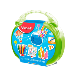 Maletin Maped Coloreado Early Age 10X Rotuladores Jumbo 12 Ceras Jumbo 1X Poster Gigante
