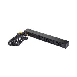 APC AP9565 Rack PDU Basic 1U Monofásico 230V Negro 12 Salidas AC