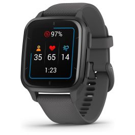 Garmin Connected Watch Venu SQ 2 Gray con pulsera negra Precio: 222.50000058. SKU: S7606443