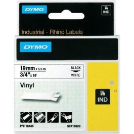 Dymo S0718620 Rhino Cinta Etiquetas Industrial Adhesiva Vinilo Negro Sobre Blanco 19 mm x 5.5 m Precio: 21.49999995. SKU: B1K7R6NT8J