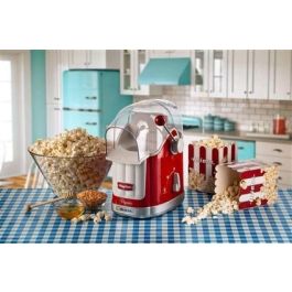 Ariete 2958/00 Máquina de Palomitas Party Time Roja Diseño Retro Años 50 Ideal para Snacks Naturales y Libres de Grasas