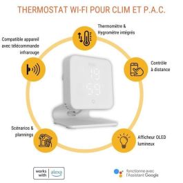 Termostato Wi-Fi para bombas de calor y aires acondicionados Termostato Wi-Fi para bombas de calor y aires acondicionados