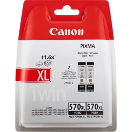 Cartucho de Tinta Original Canon PGI-570PGBK XL Twin Negro Precio: 41.59000021. SKU: S7822016