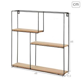 Estantería Max Home Hierro Madera MDF (2 Unidades)