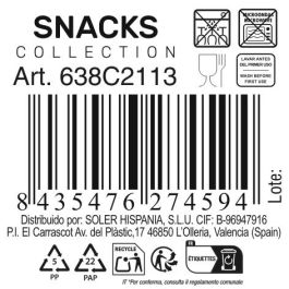 Bol Snacks Colores La Mediterranea - 12,5 x 5 cm (48 Unidades) Bol Snacks Colores La Mediterranea - 12,5 x 5 cm (48 Unidades)