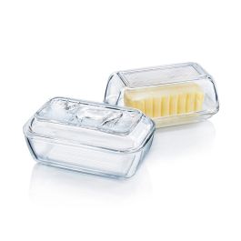 Mantequera con Tapa Vidrio Vaca Luminarc 17x7 cm