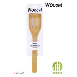 Wooow Pala Recta de Bambú con Agujeros 30 cm (36 Unidades)
