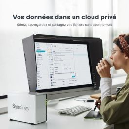Synology DS223J NAS DiskStation 2 Bahías para Discos 3.5"/2.5" 1GB DDR4 Servidor Almacenamiento Nube Privada Torre Synology DS223J NAS DiskStation 2 Bahías para Discos 3.5"/2.5" 1GB DDR4 Servidor Almacenamiento Nube Privada Torre
