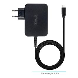 TOOQ Cargador portatil gan USB-C pd 100W, negro