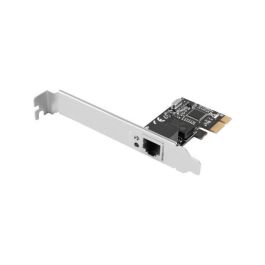Lanberg Tarjeta de Red Gigabit Ethernet RJ45 PCIe x1 Interna - 10/100/1000 Mbps con Chipset Realtek RTL8111C y Soporte Bajo Perfil