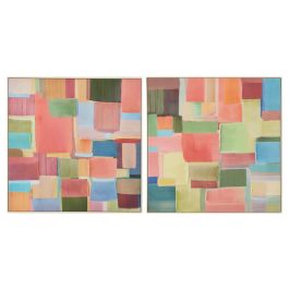 DKD Home Decor Cuadro Urban Abstracto Multicolor Lienzo/PS 102.5x102.5 cm (2 Unidades) Precio: 151.89000046. SKU: B1EQRLKFTY