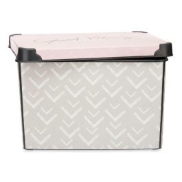 Caja de Almacenaje con Tapa Kipit Vibes Rosa Plástico Flechas 22 L 30 x 23,5 x 40 cm (12 Unidades) Caja de Almacenaje con Tapa Kipit Vibes Rosa Plástico Flechas 22 L 30 x 23,5 x 40 cm (12 Unidades)