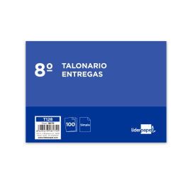 Liderpapel T128 Talonario Entregas 8º Original Apaisado 155x105 mm