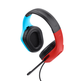 Trust Gaming GXT 416S Zirox Auriculares Gaming con Micrófono Jack 3.5 Azules y Rojos Multiplataforma PS5, PS4, Xbox, Switch, PC