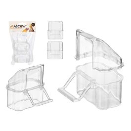 Set 2 Comederos Rectangulares Mascow 12x22x6 cm, Blanco Transparente (24 Unidades) Precio: 29.49999965. SKU: B1HES3DZ4J