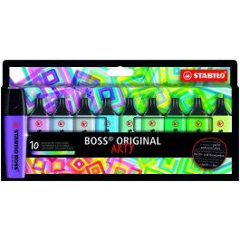 Stabilo Rotulador Fluorescente Boss ARTY Line Punta Biselada Trazo 2-5mm Antisecado Colores Fríos Estuche Cartón 10 Unidades Precio: 11.68999997. SKU: B1HGQ4GKWJ