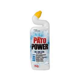 Pato Limpiador de Inodoro Gel Fórmula 4 en 1 con Lejía, Limpia, Blancaquea y Abrillanta, Perfume Fresco, 750 ml