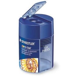 STAEDTLER Sacapuntas manual doble Noris Club redondo azul con 2 orificios para lápices de 8.2 mm a 1.02 cm Precio: 16.68999948. SKU: B14TB8KLQY