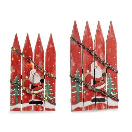 Cartel Valla Santa Claus 60 cm Madera Luz Krist+ - Rojo, Blanco, Verde (6 Unidades) Precio: 90.49999948. SKU: B1CB7M4K9S